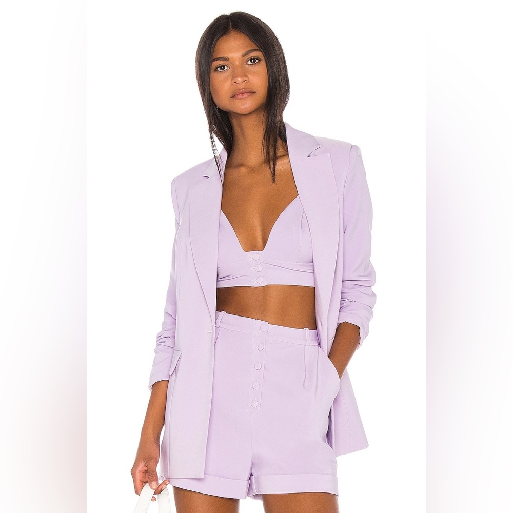 Song of Style Dakota Blazer in Lilac Purple